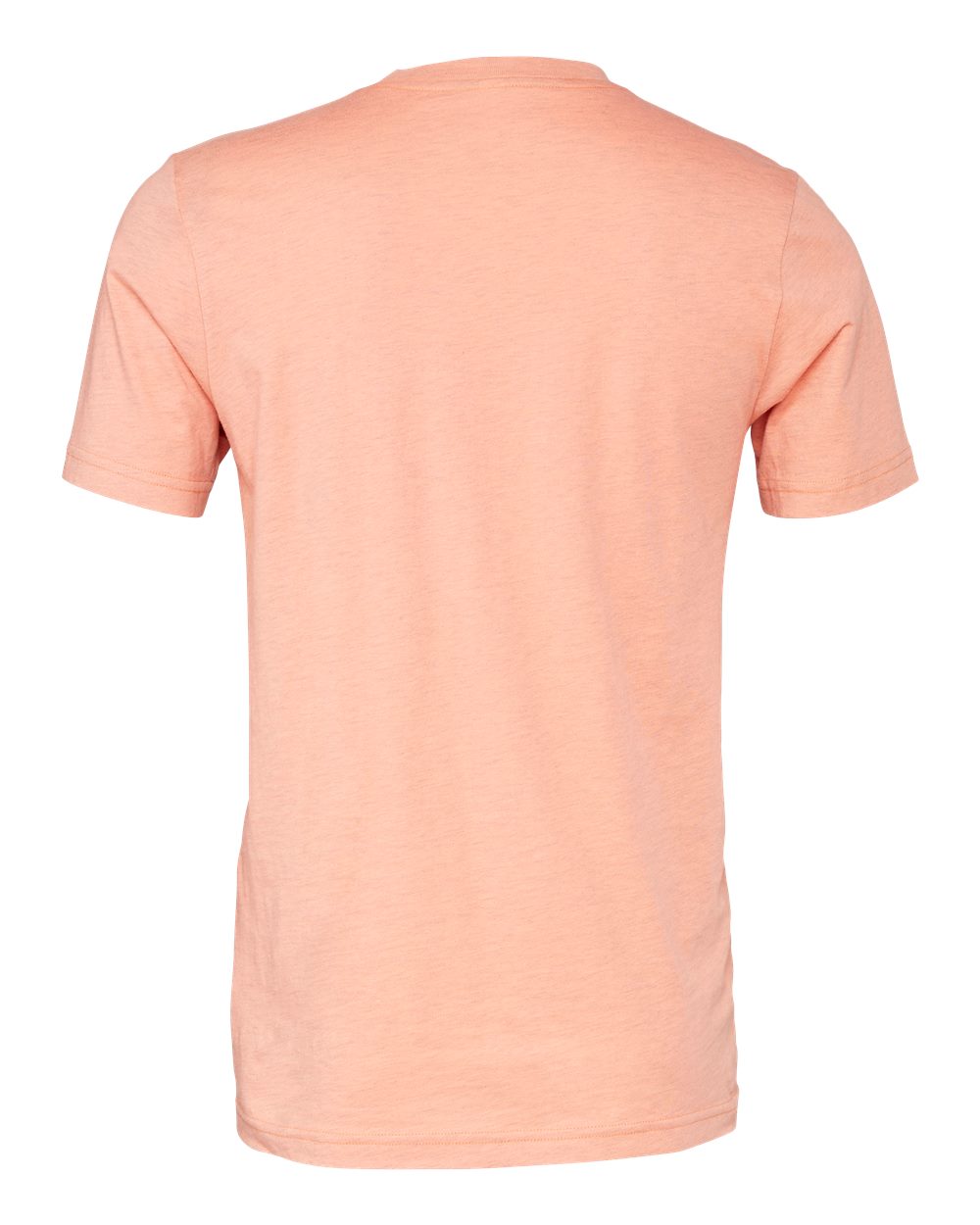 Bella + Canvas 3001 heather prism sunset t-shirt, back view