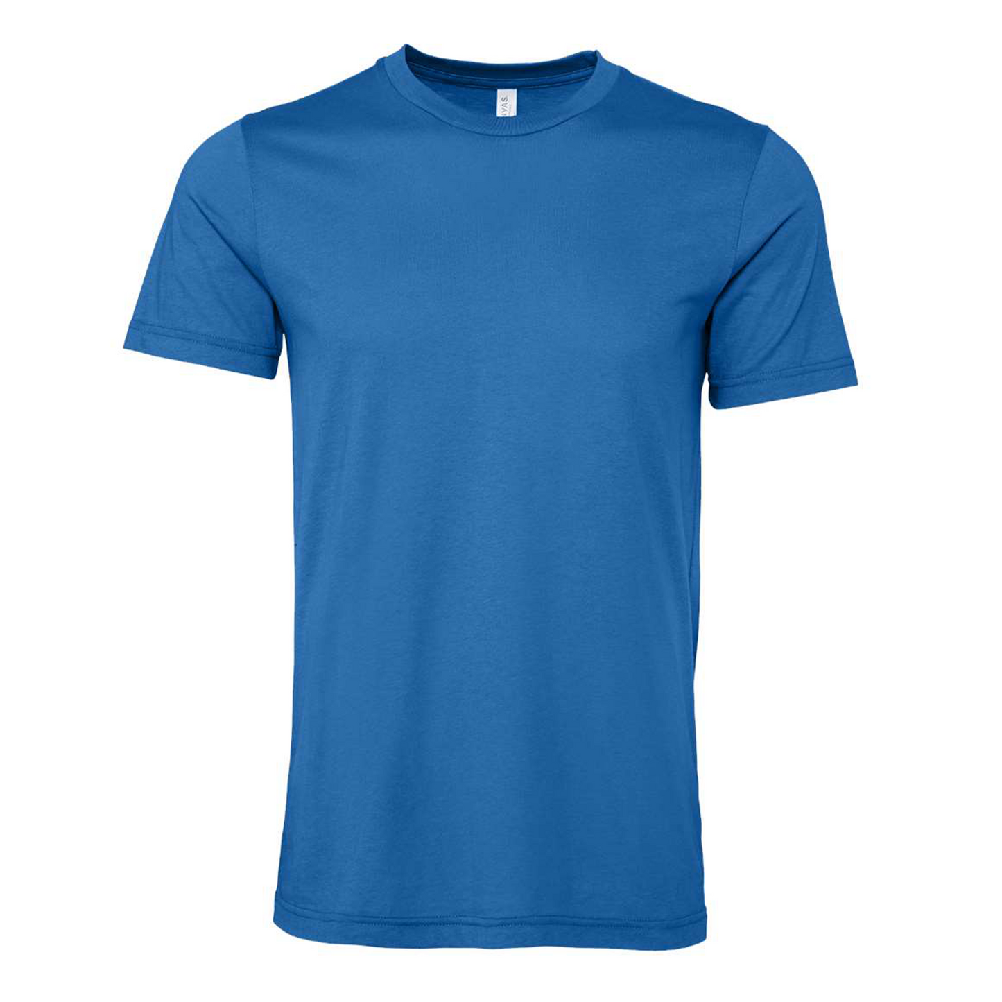 Bella + Canvas 3001 columbia blue cotton t-shirt, front view