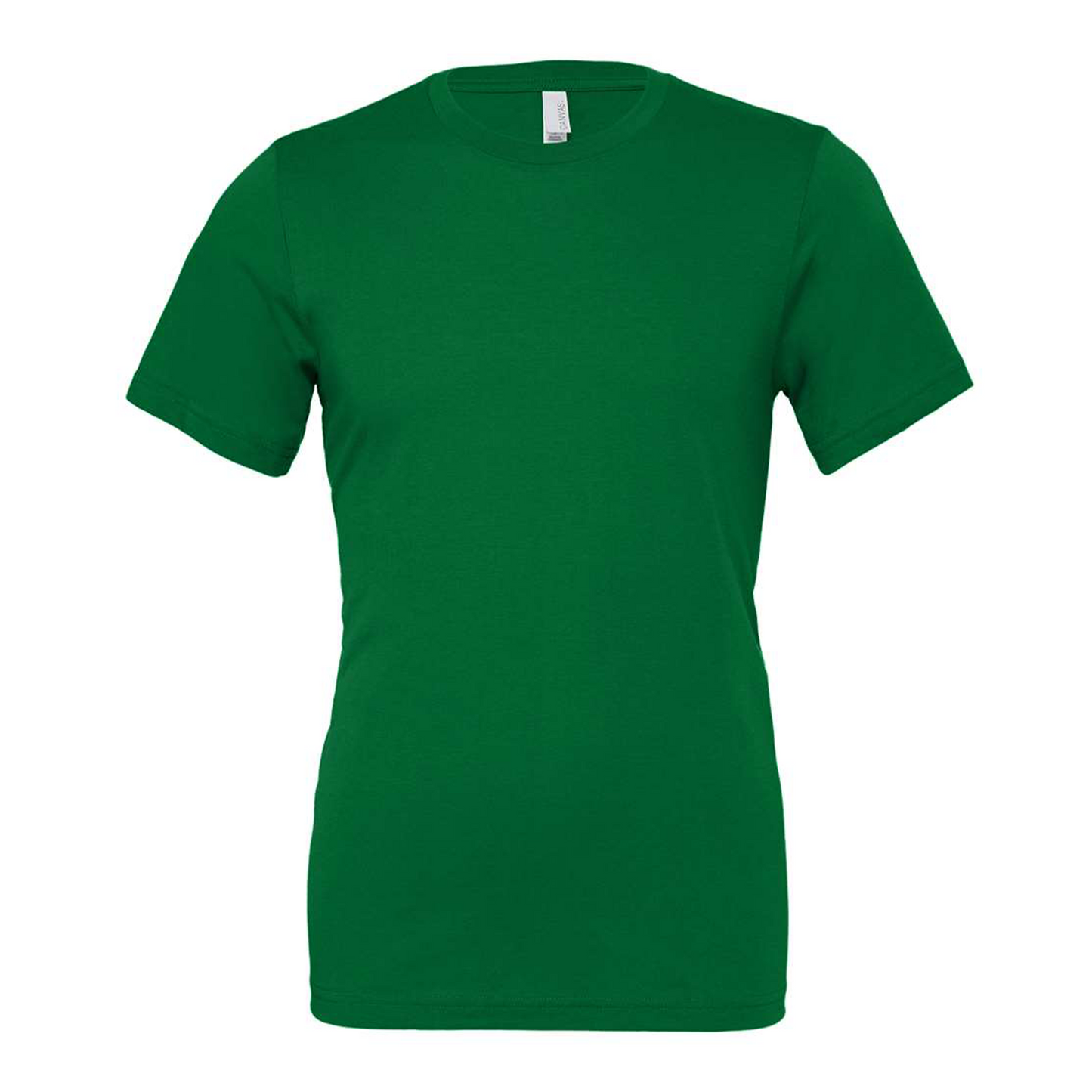 Bella + Canvas 3001 kelly green cotton t-shirt, front view