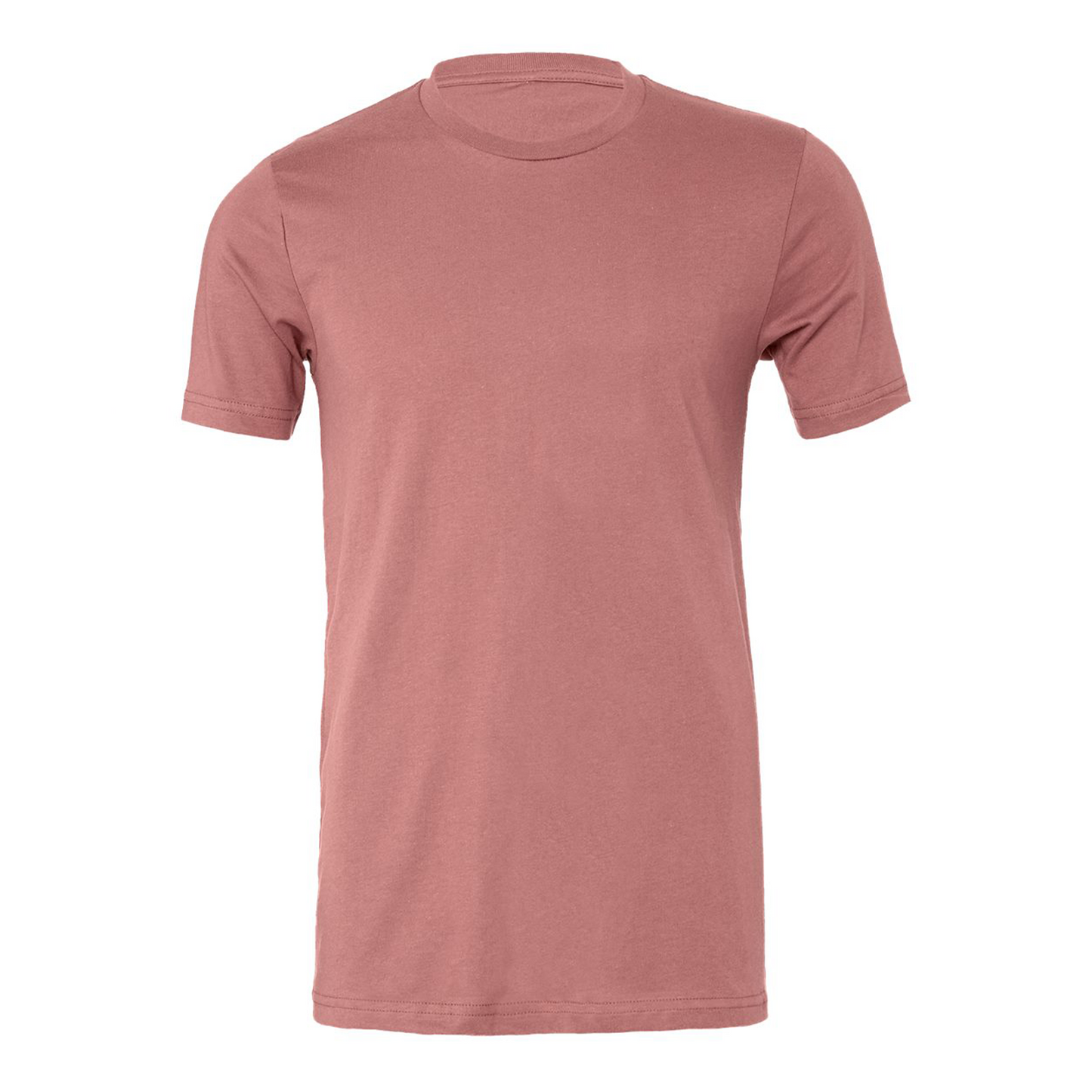 Bella + Canvas 3001 mauve cotton t-shirt, front view