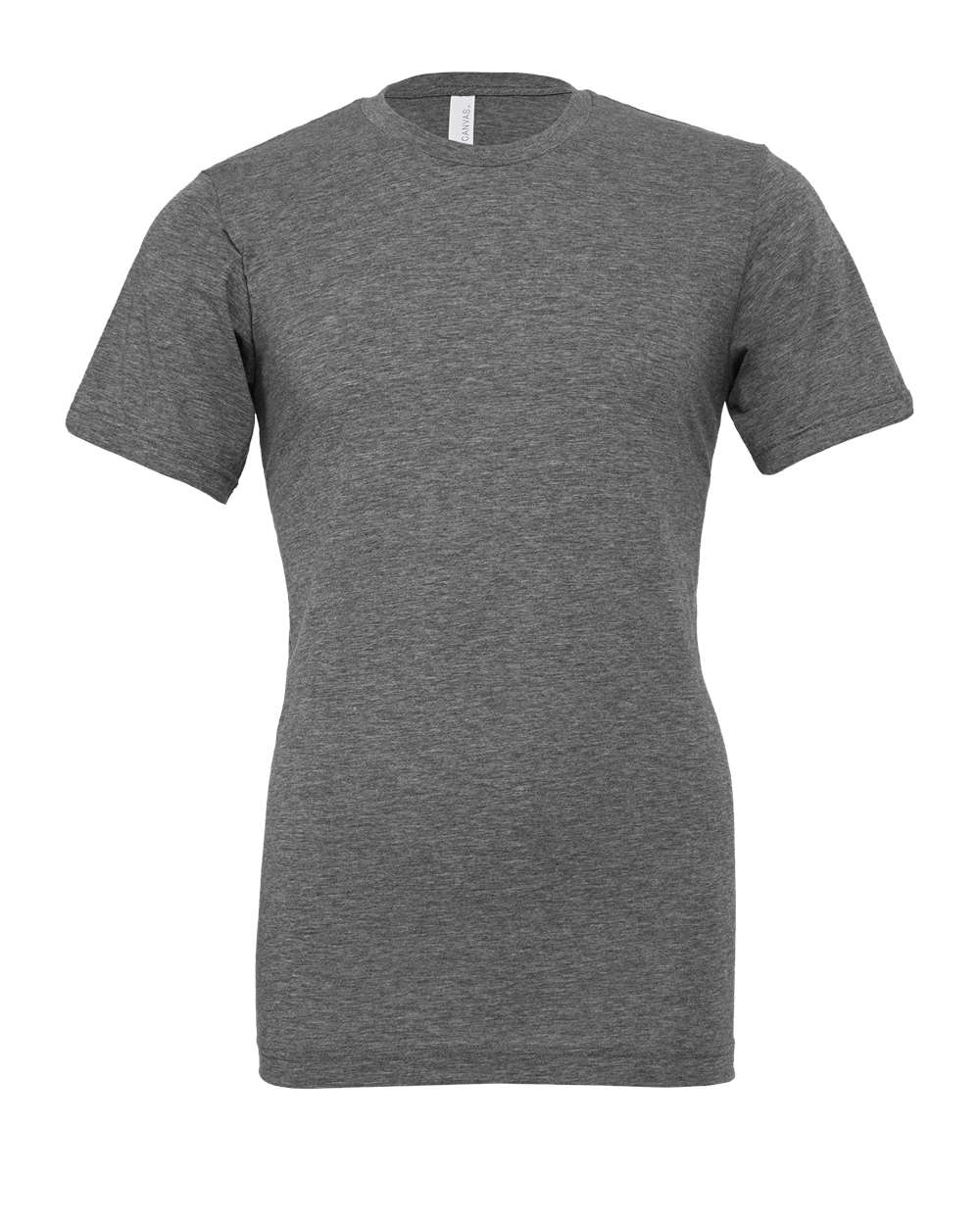 Bella + Canvas 3001 deep heather cotton t-shirt, front view