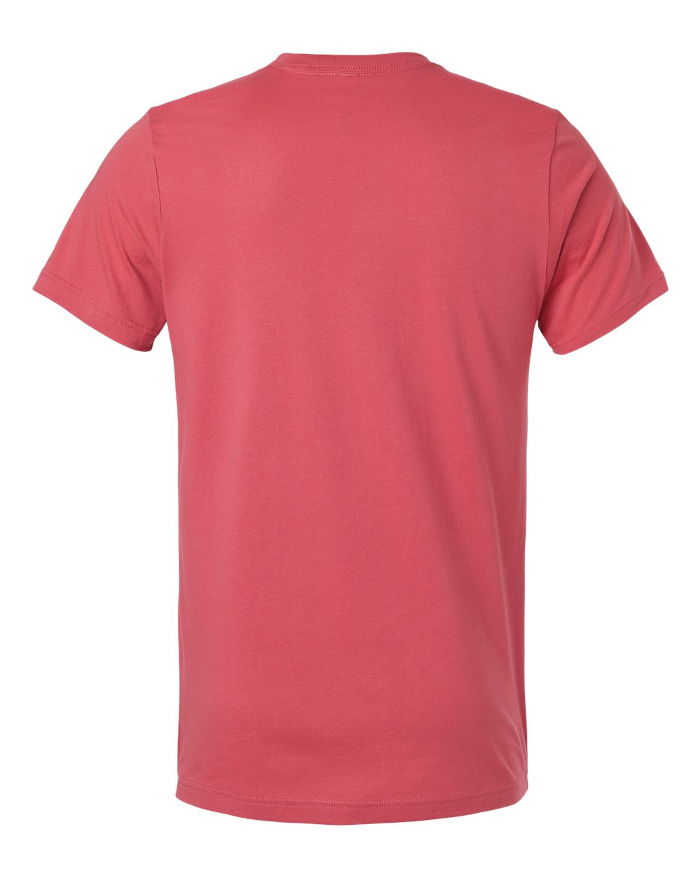 Bella + Canvas 3001 vintage red cotton t-shirt, side view