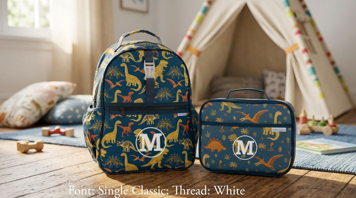 Stephen Joseph All Over Print Backpack, Navy Dinosaurs