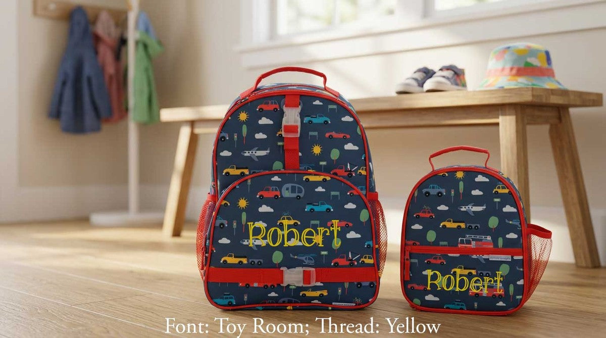 Stephen Joseph All Over Print Backpack, Cars & Trucks