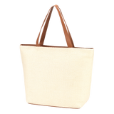 Natural Hilton Tote with Vegan Leather Handle