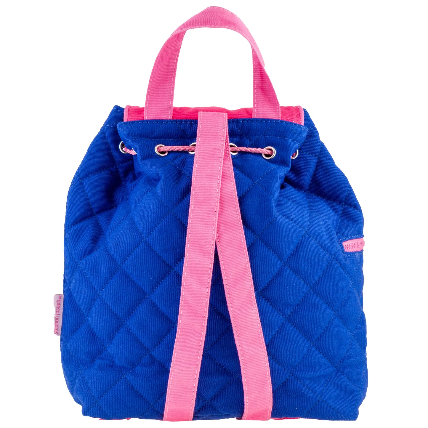 Stephen Joseph Embroidered Quilted Backpack for Toddlers, Rainbow