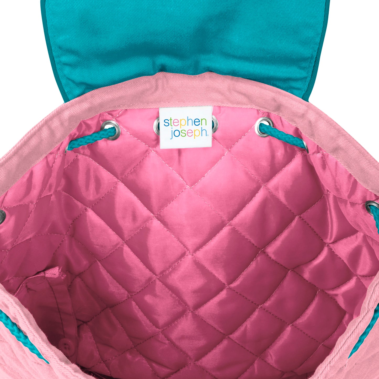 Stephen Joseph Embroidered Quilted Backpack for Toddlers, Mushroom
