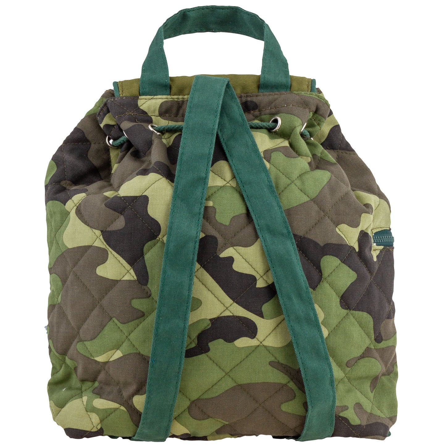 Stephen Joseph Embroidered Quilted Backpack for Toddlers, Camo