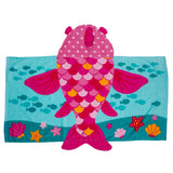 Stephen Joseph Hooded Towel, Pink Fish