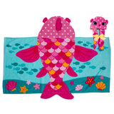 Stephen Joseph Hooded Towel, Pink Fish