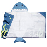 Blue Shark Hooded Towel