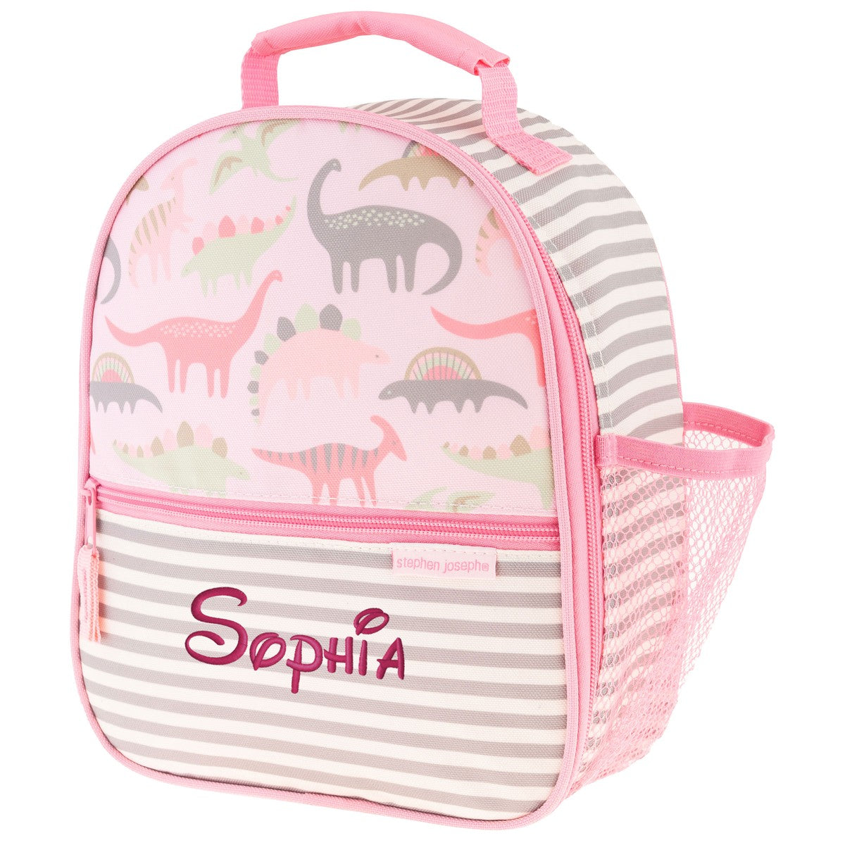 Stephen Joseph All Over Print Lunchbox, Pink Dino