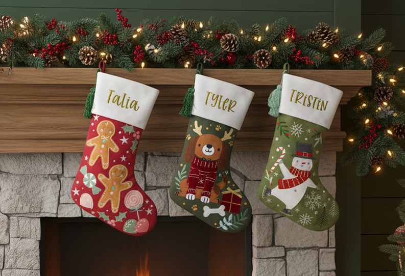 Personalized Stephen Joseph Embroidered Holiday Stocking, Snowman