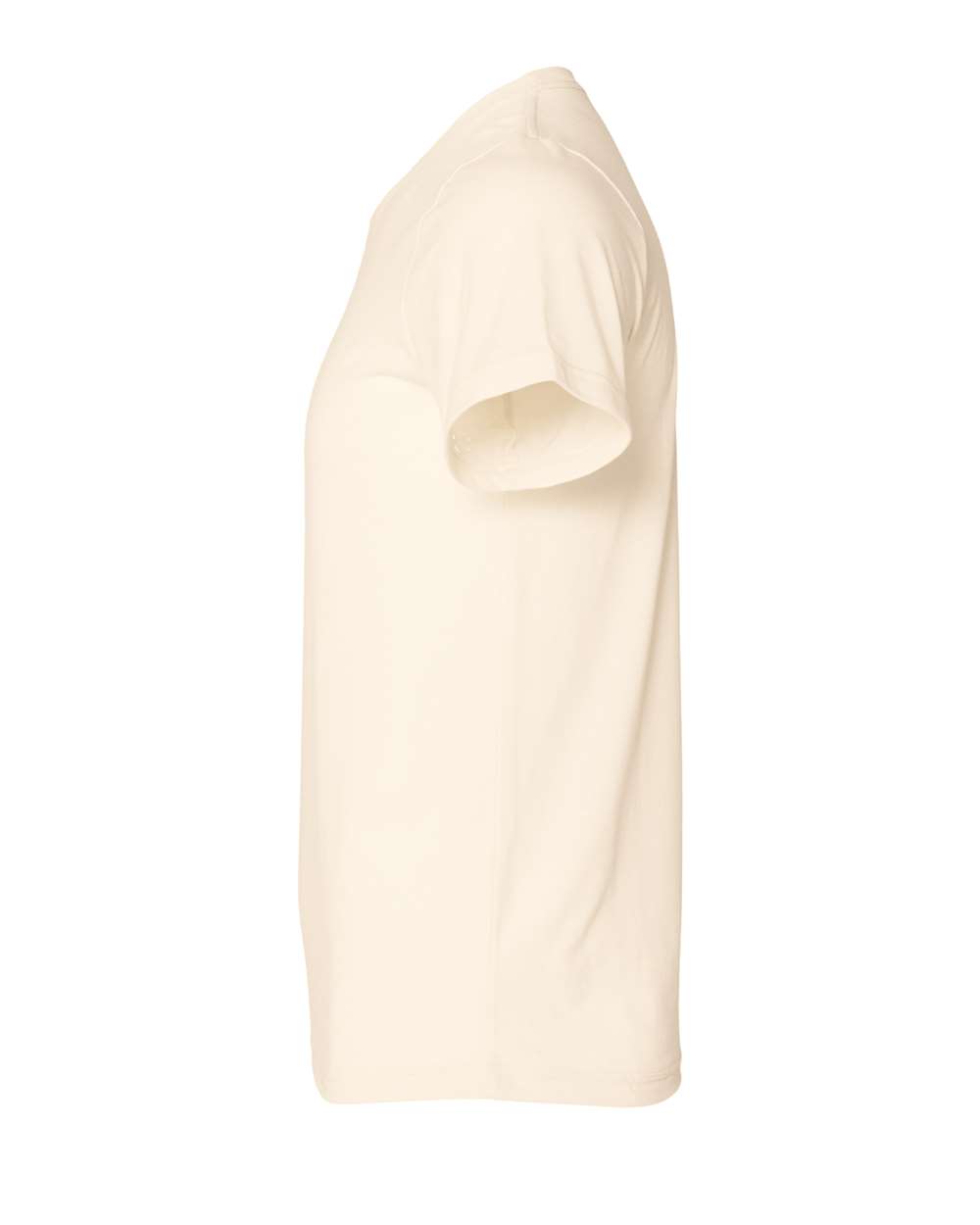 Bella + Canvas 3001 heather natural t-shirt, side view