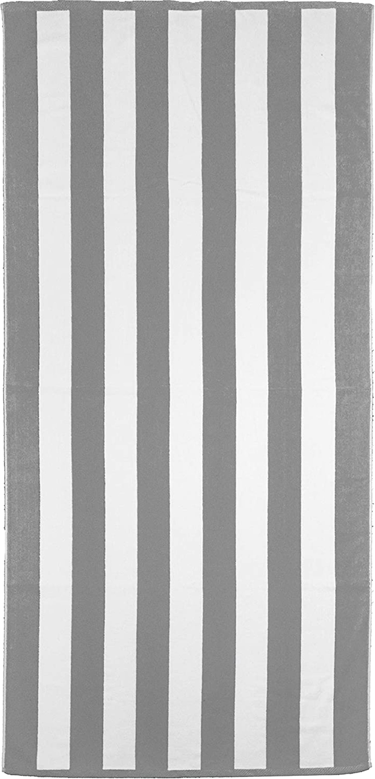 Oversized 35 x 70 Cotton Velour Cabana Striped Beach Towels