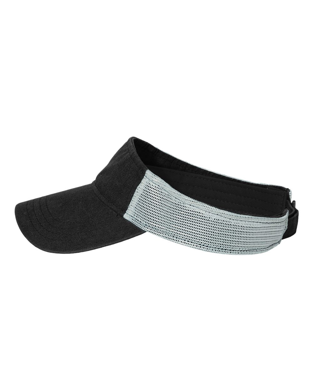 Sportsman Pigment-Dyed Trucker Visor in Black-Stone