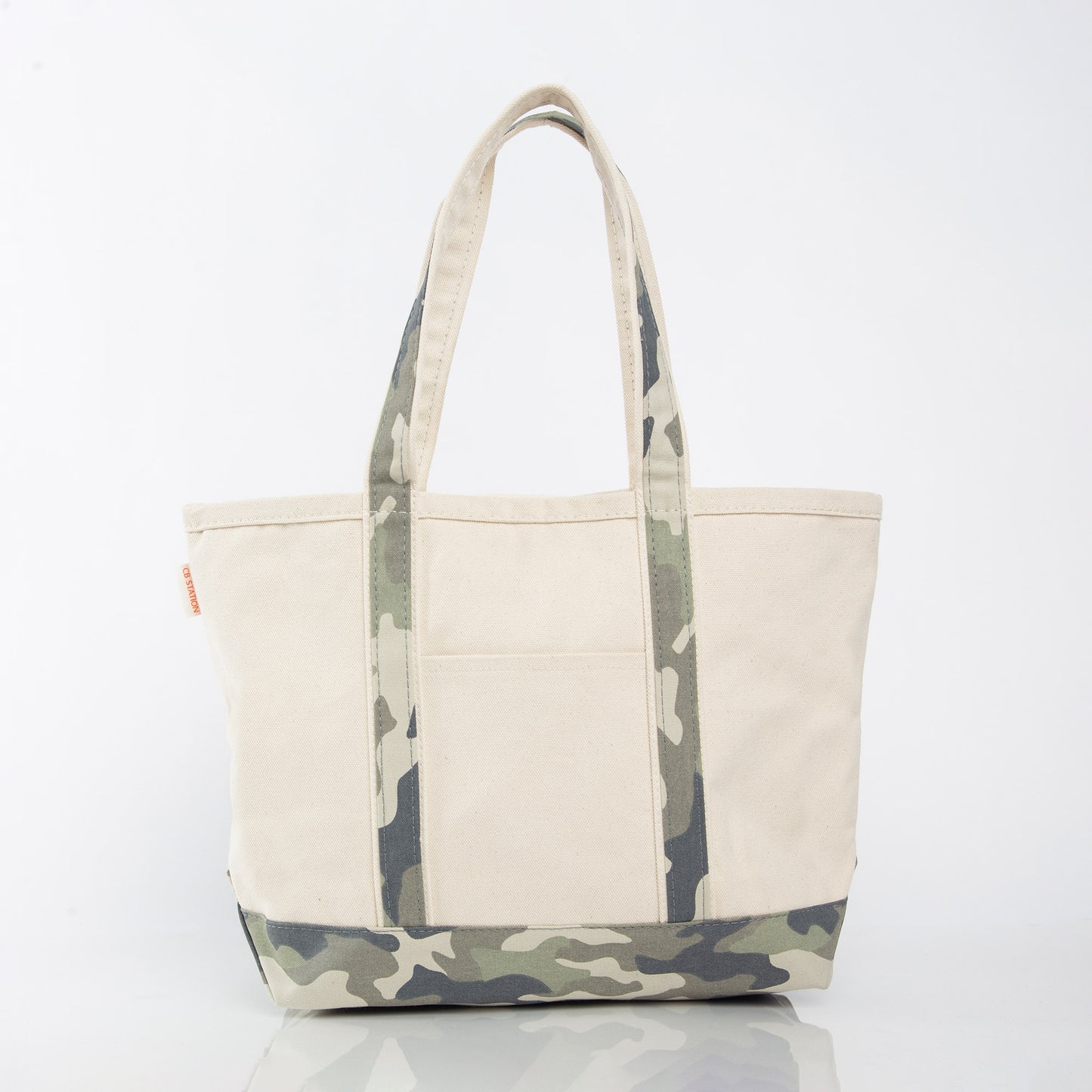 Medium Canvas Zippered Tote Bag, 12 Colors Available