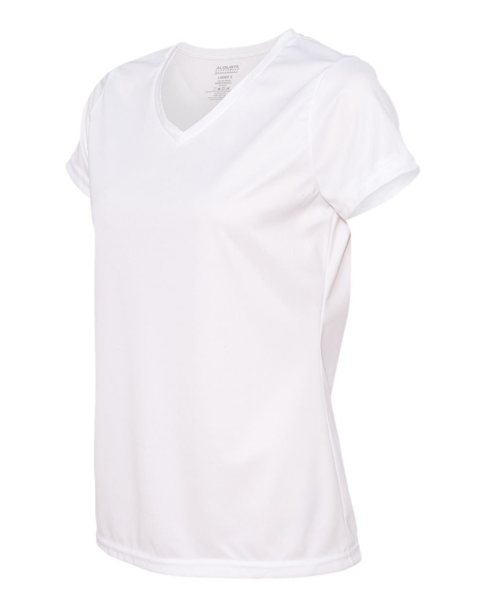 Augusta Sportswear Women's Nexgen Wicking V-Neck T-Shirt in White, Large