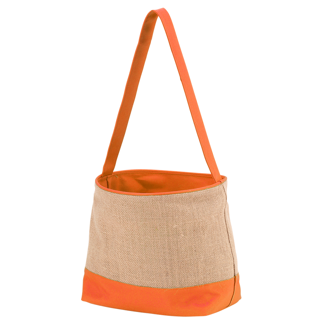 Burlap Easter Basket, Hot Pink, Orange or Navy