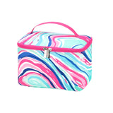 Monogrammed Colorful Soft Sided Travel Cosmetic Cases