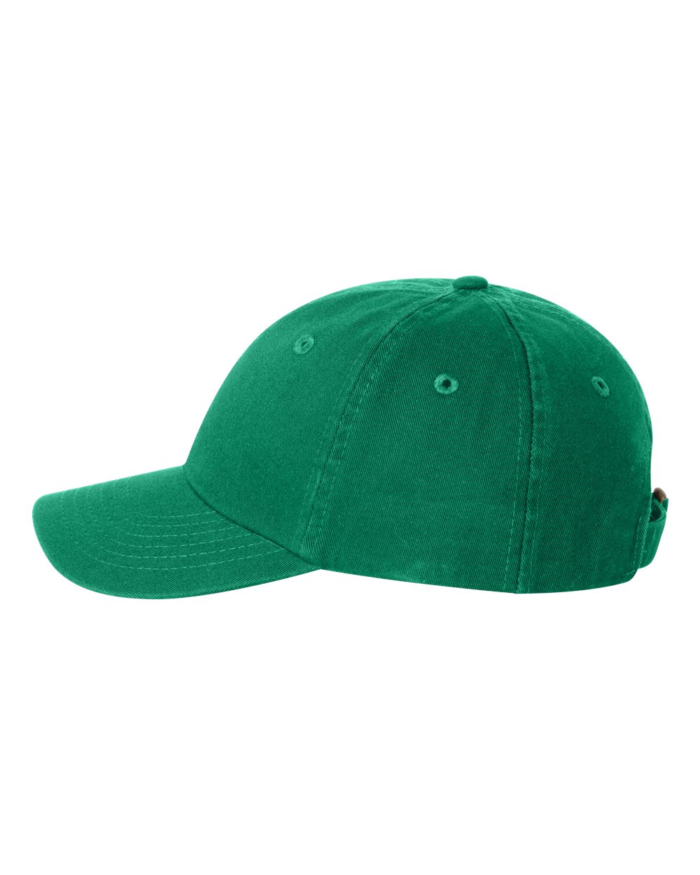 Valucap Small Fit Bio-Washed Dad Cap in Kelly