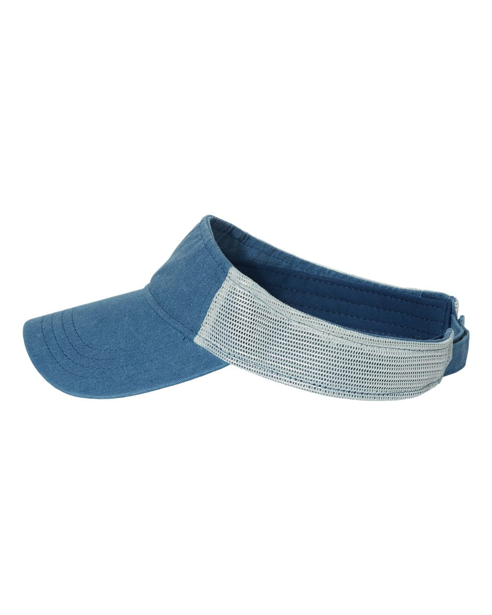 Sportsman Pigment-Dyed Trucker Visor in Royal-Stone