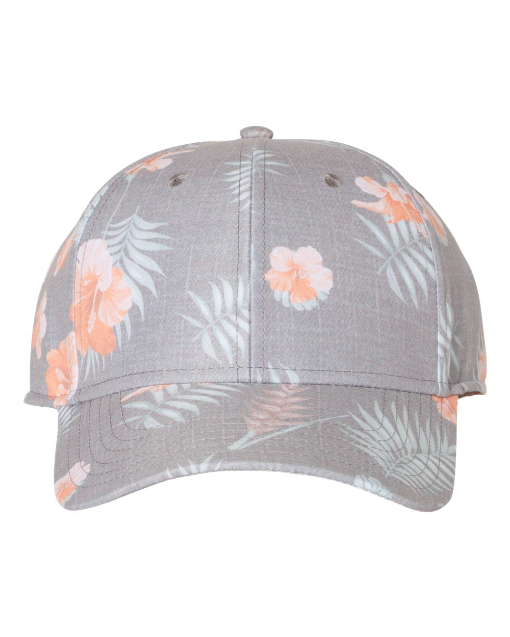 Sportsman - Tropical Print Cap in Grey-Orange
