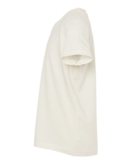 Bella + Canvas 3001 vintage white cotton t-shirt, side view