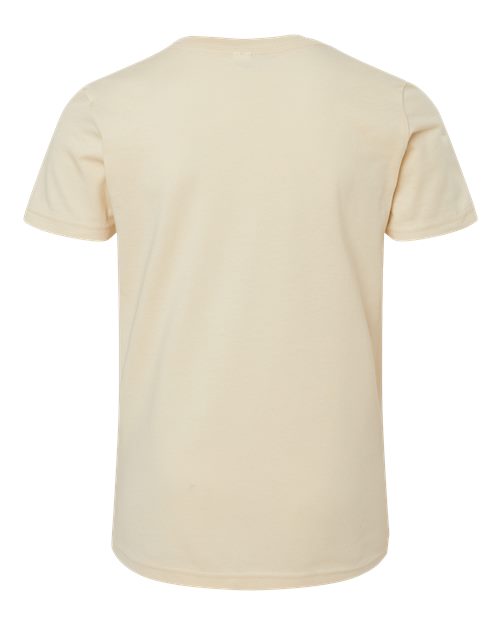 Bella + Canvas 3001 soft cream cotton t-shirt, back view