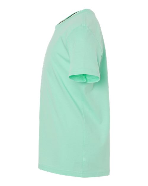Bella + Canvas 3001 mint cotton t-shirt, side view
