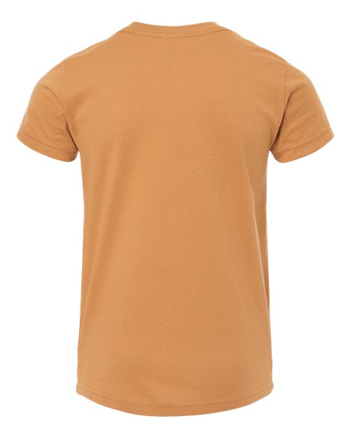 Bella + Canvas 3001 toast cotton t-shirt, back view