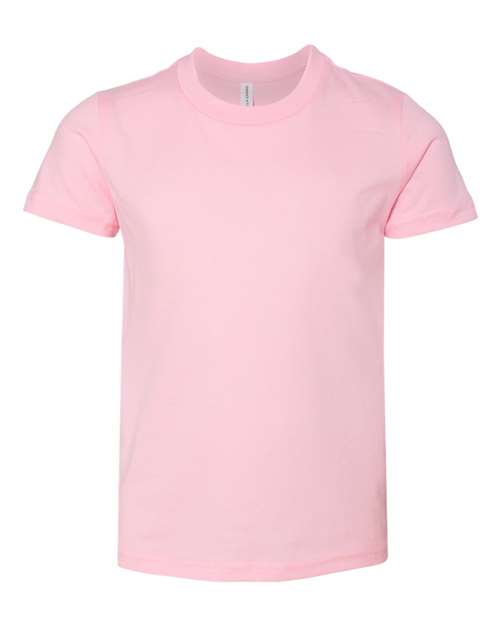 Bella + Canvas 3001 pink cotton t-shirt, front view