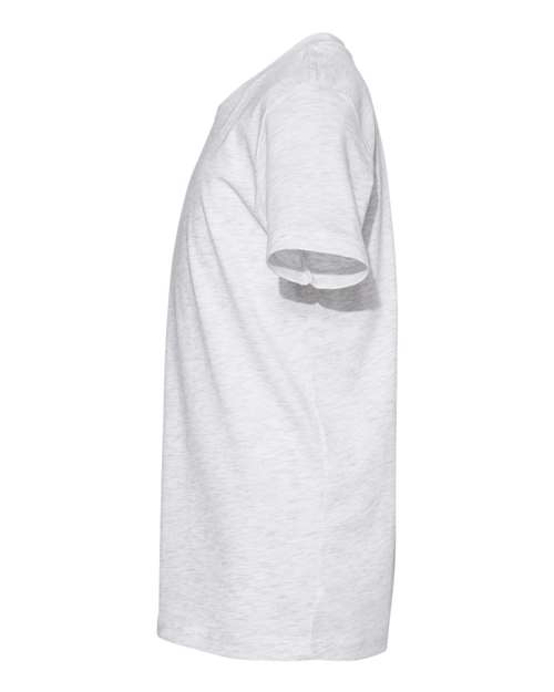 Bella + Canvas 3001 ash cotton t-shirt, side view
