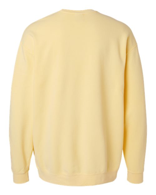 Comfort Colors Garment-Dyed Lightweight Fleece Crewneck Sweatshirt in Butter, Small