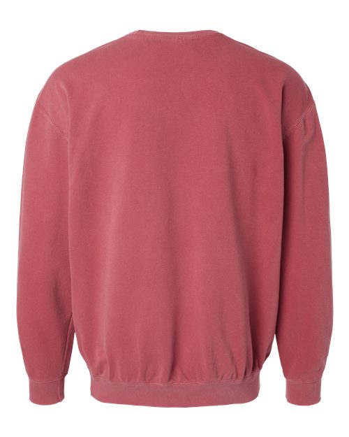 Comfort Colors Garment-Dyed Lightweight Fleece Crewneck Sweatshirt in Crimson, Small