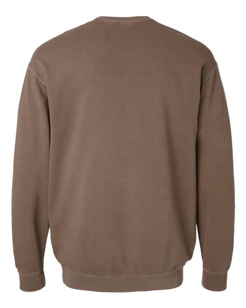 Comfort Colors Garment-Dyed Lightweight Fleece Crewneck Sweatshirt in Espresso, Small