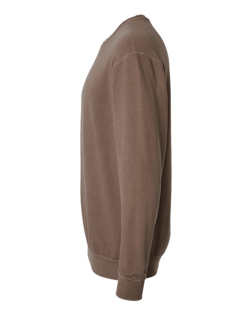 Comfort Colors Garment-Dyed Lightweight Fleece Crewneck Sweatshirt in Espresso, Small