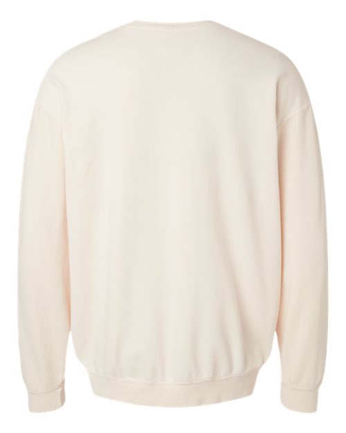 Comfort Colors Garment-Dyed Lightweight Fleece Crewneck Sweatshirt in Ivory, Small