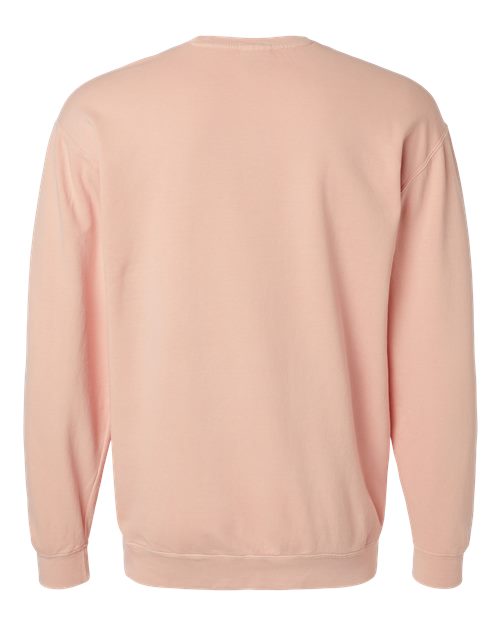 Comfort Colors Garment-Dyed Lightweight Fleece Crewneck Sweatshirt in Peachy, Small