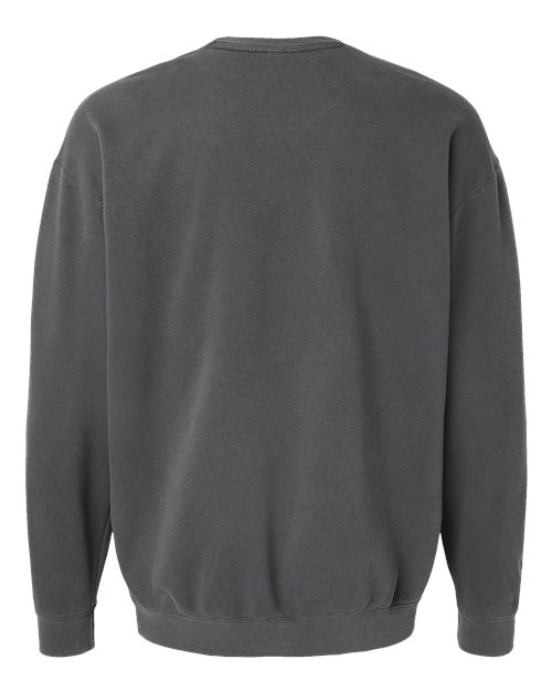 Comfort Colors Garment-Dyed Lightweight Fleece Crewneck Sweatshirt in Pepper, Small