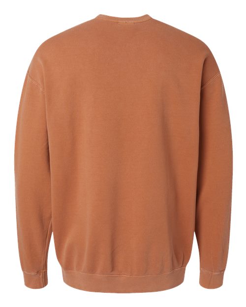 Comfort Colors Garment-Dyed Lightweight Fleece Crewneck Sweatshirt in Yam, Small