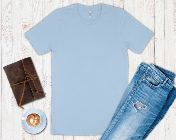 BELLA + CANVAS Unisex Jersey TShirt,  Baby Blue