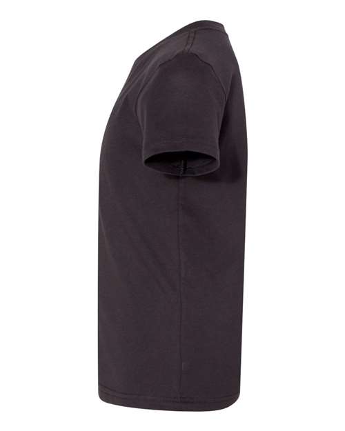 Bella + Canvas 3001 dark grey cotton t-shirt, side view