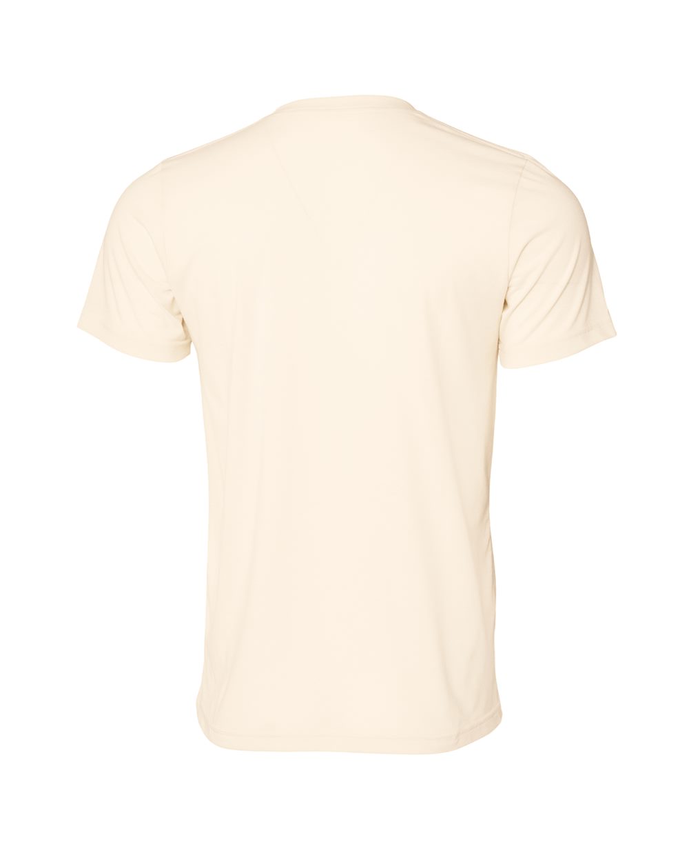Bella + Canvas 3001 heather natural t-shirt, back view