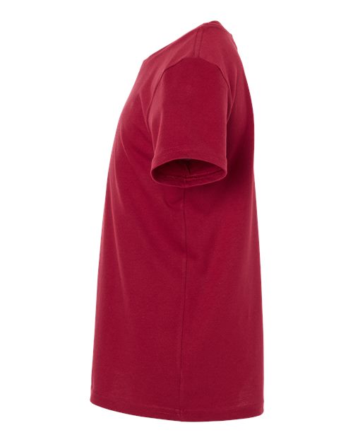 Bella + Canvas 3001 cardinal cotton t-shirt, side view