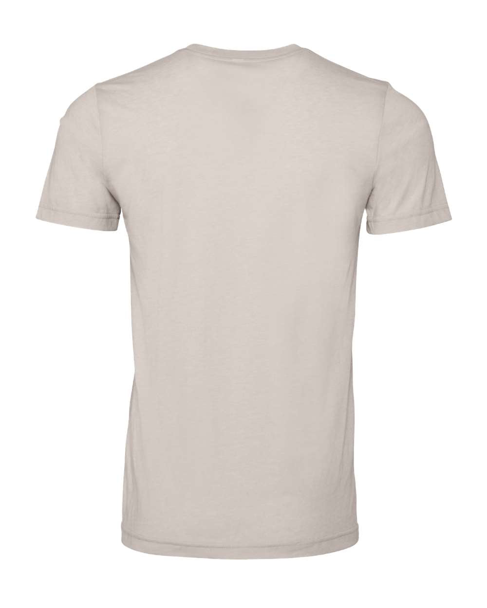 Bella + Canvas 3001 heather cool grey t-shirt, back view