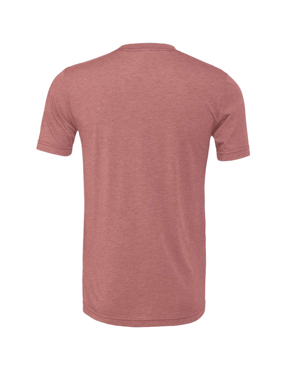 Bella + Canvas 3001 heather mauve t-shirt, back view