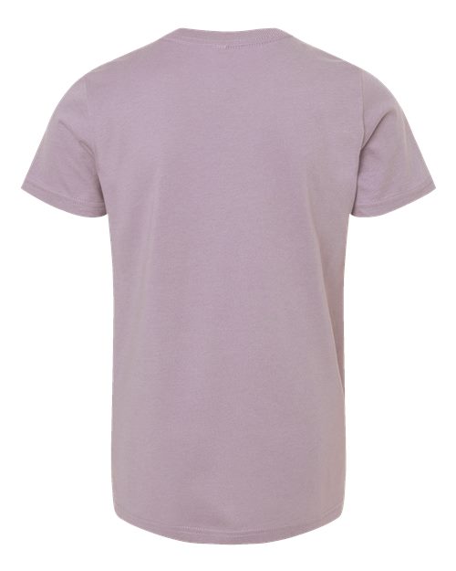 Bella + Canvas 3001 light violet cotton t-shirt, back view