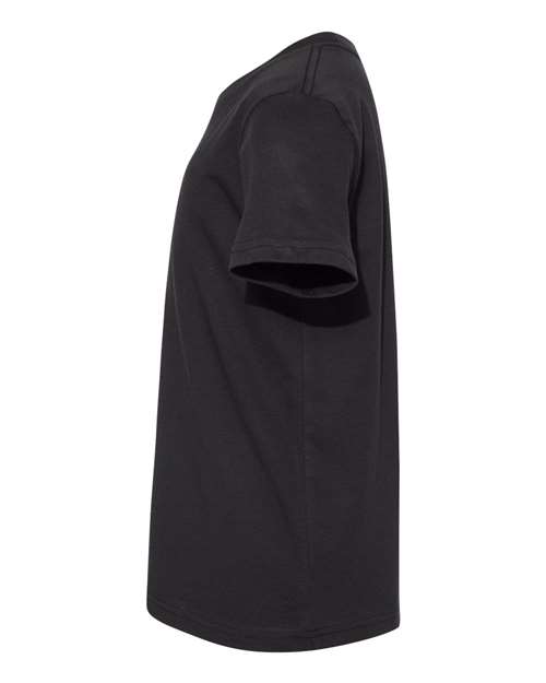 Bella + Canvas 3001 vintage black cotton t-shirt, side view