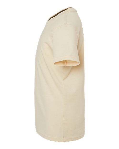 Bella + Canvas 3001 soft cream cotton t-shirt, side view